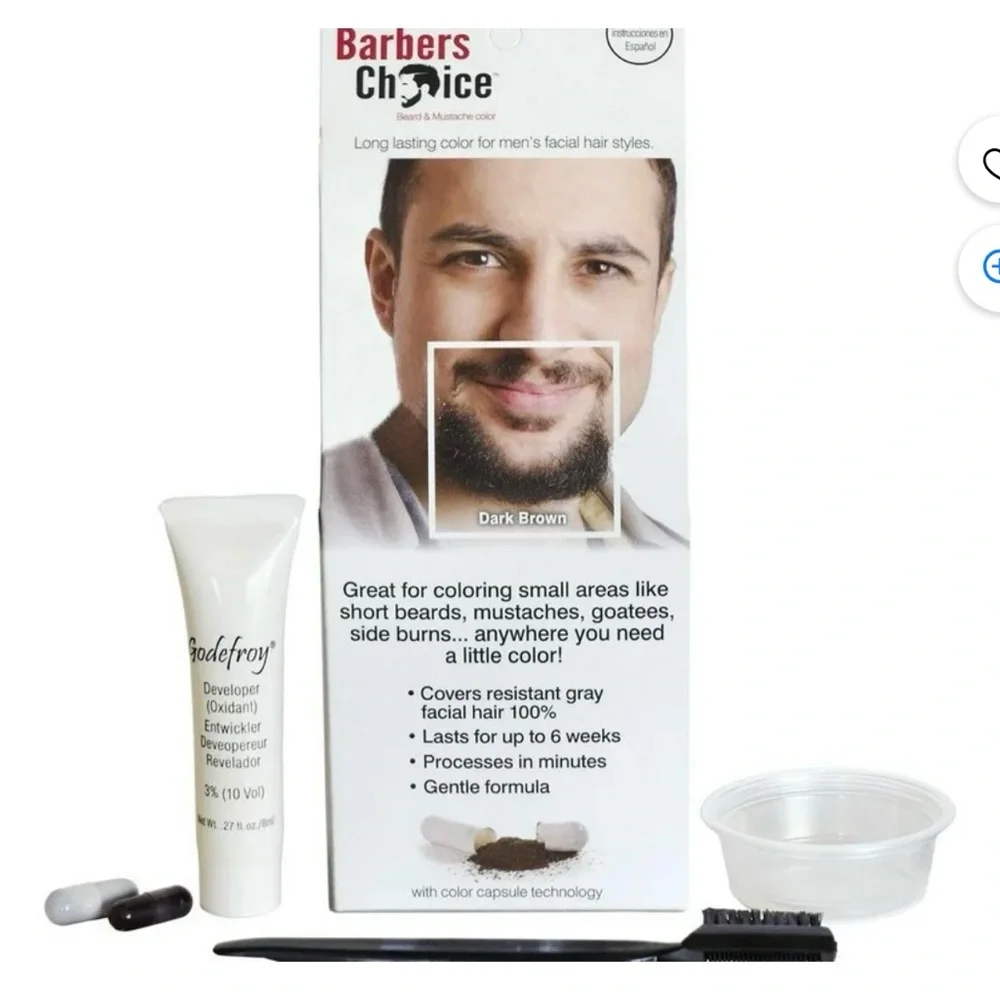 Godefroy‎ Barbers Choice Beard and Mustache Color Dark Brown